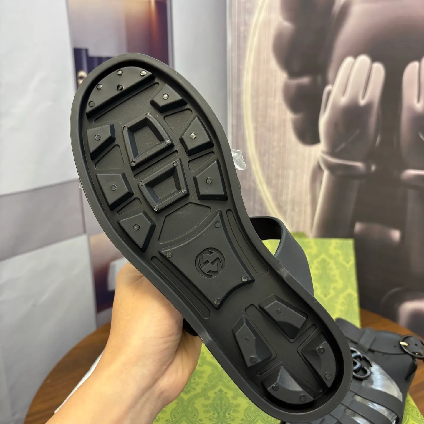 Men's shoes 260💰 [Gucci] Counter quality, top-quality original goods, real photos! Original TPU material, fine workmanship, comfortable; genuine 1:1 replica Size: 38 ~ 46